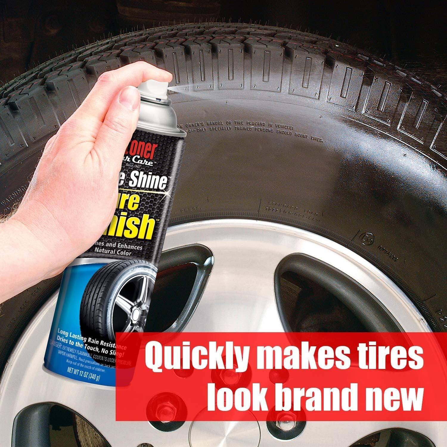 QUICKLY RESTORES TIRE SHINE: Stoner Car Care More Shine Original Tire Dressing i