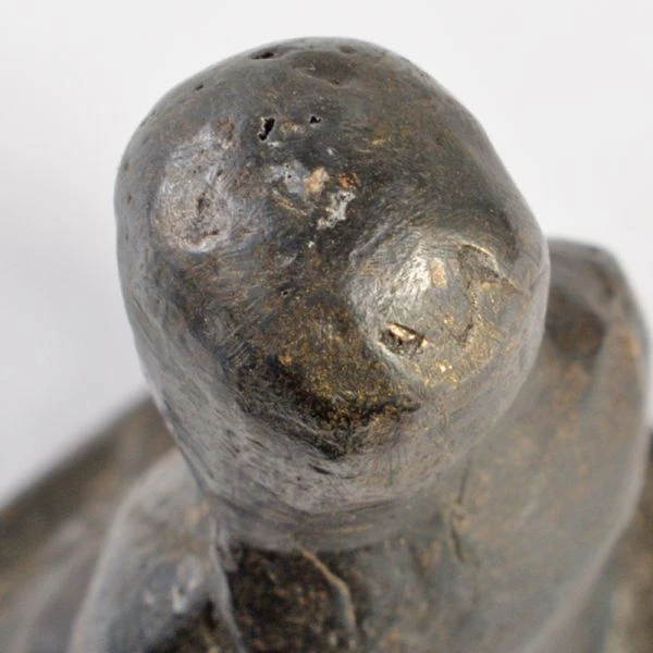 Antigua estatua china de Buda de bronce, canción de las cinco dinastías de la dinastía Sizhou Tang Foto 2 de 4