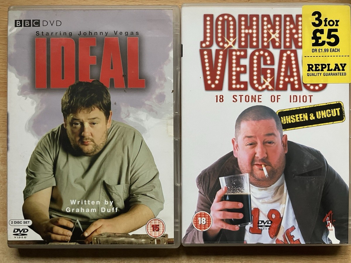 Johnny Vegas: 18 Stone Of Idiot DVD Comedy Ideal joblot bundle