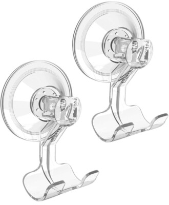 Razor Suction Hooks, VIS'V Clear Removable Heavy Duty Vacuum Suction Razor Holde