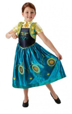 Image of Disney Princess Frozen Fever Anna Deluxe Dress Girls World Book Day Costume