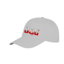 Casquette de baseball personnalisé JUL - Taille réglable - Mixte - blanche - en