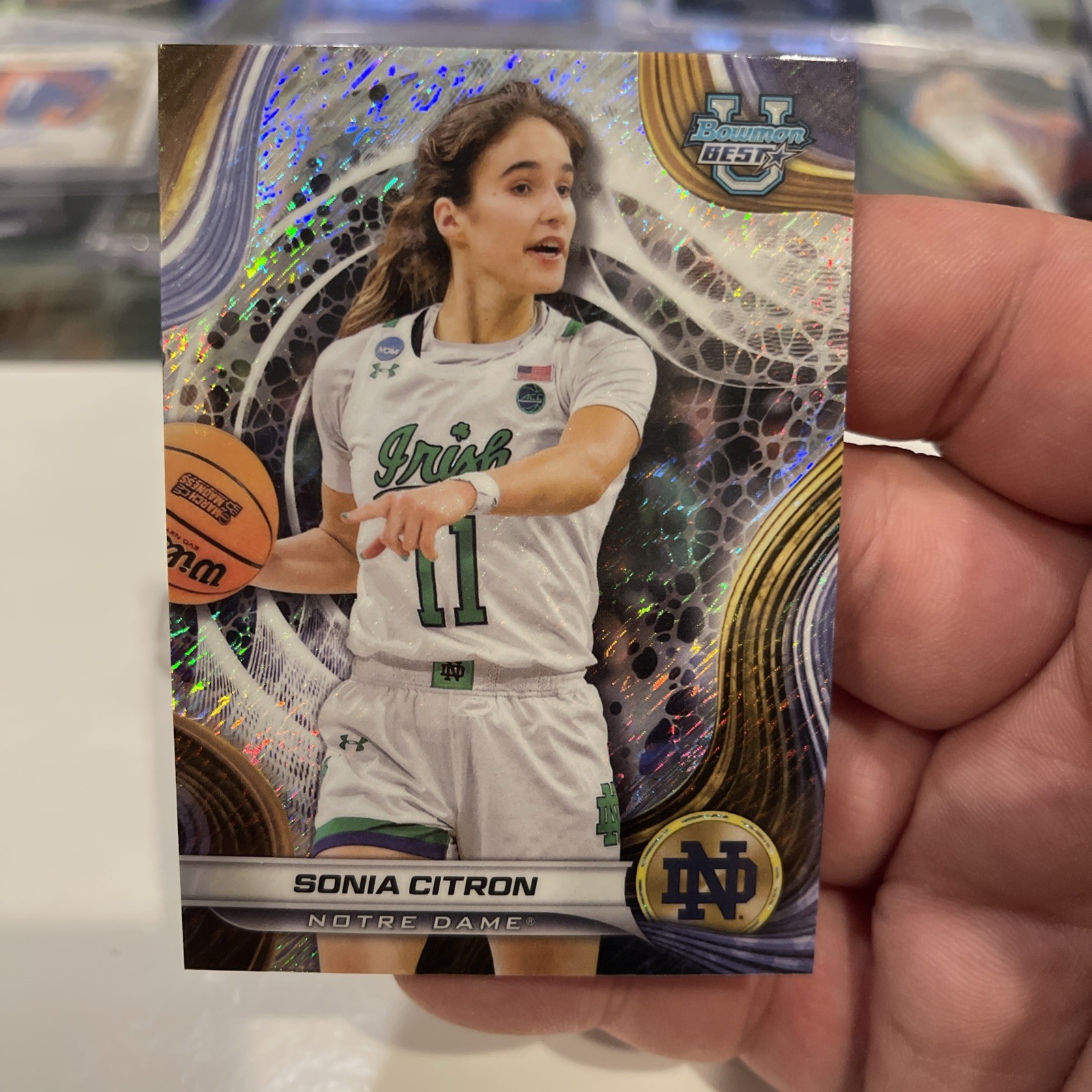 2024-25 Bowman University Best Sonia Citron Shimmer Refractor SP 🔥 Mystics