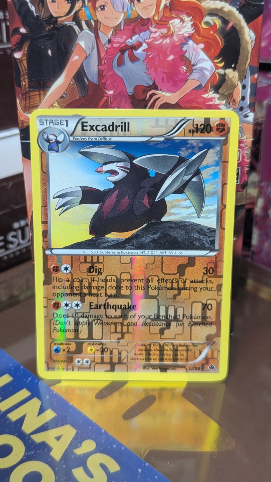 Pokemon TCG 2011 Excadrill Reverse Holo 57/98 EPO Emerging Powers