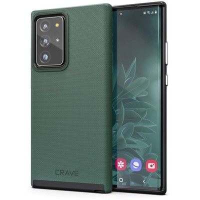 Crave for Galaxy Note 20 Ultra Case, Shockproof Protection Dual Forest Green 