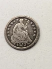 1853-O Seated Liberty Half Dime Arrows VF Silver Coin New Orleans