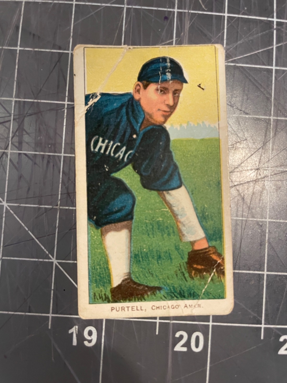 1909-11 T206 SWEET CAPORAL 350 TOBACCO BILLY PURTELL CHICAGO WHITE SOX CARD FAIR