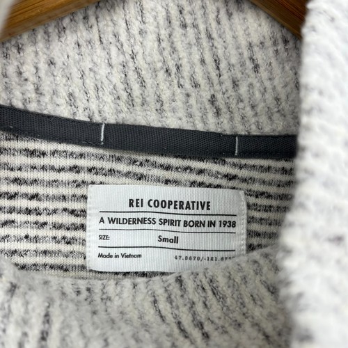 REI Cooperative Hemp Organic Cotton Sweatshirt Women's S Beige Pullover Knit - Picture 5 of 9