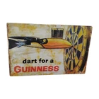 Guinness Beer Darts 17.5"x11" Metal Tin Sign Retro Vintage Style Garage Man Cave