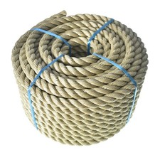 3/4 Inch 100 Feet 3 Strand PP Manila Rope Twisted Wear Resistant Rope New