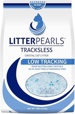 Tracksless Unscented Non-Clumping Crystal Cat Litter W/ Odorbond 15 Pounds