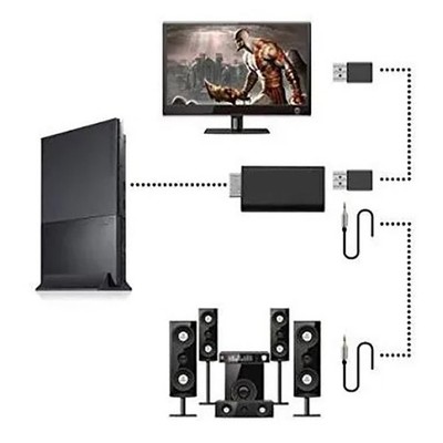 For To HD Multimedia Interface Converter Adapter Plug And Play Sound Vid SET