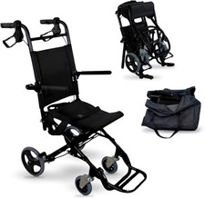 Mobiclinic Saturno Folding Attendant-Propelled compact Wheelchair for Adults