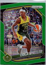 2025 Panini Prizm WNBA #125 Erica Wheeler Green Prizms