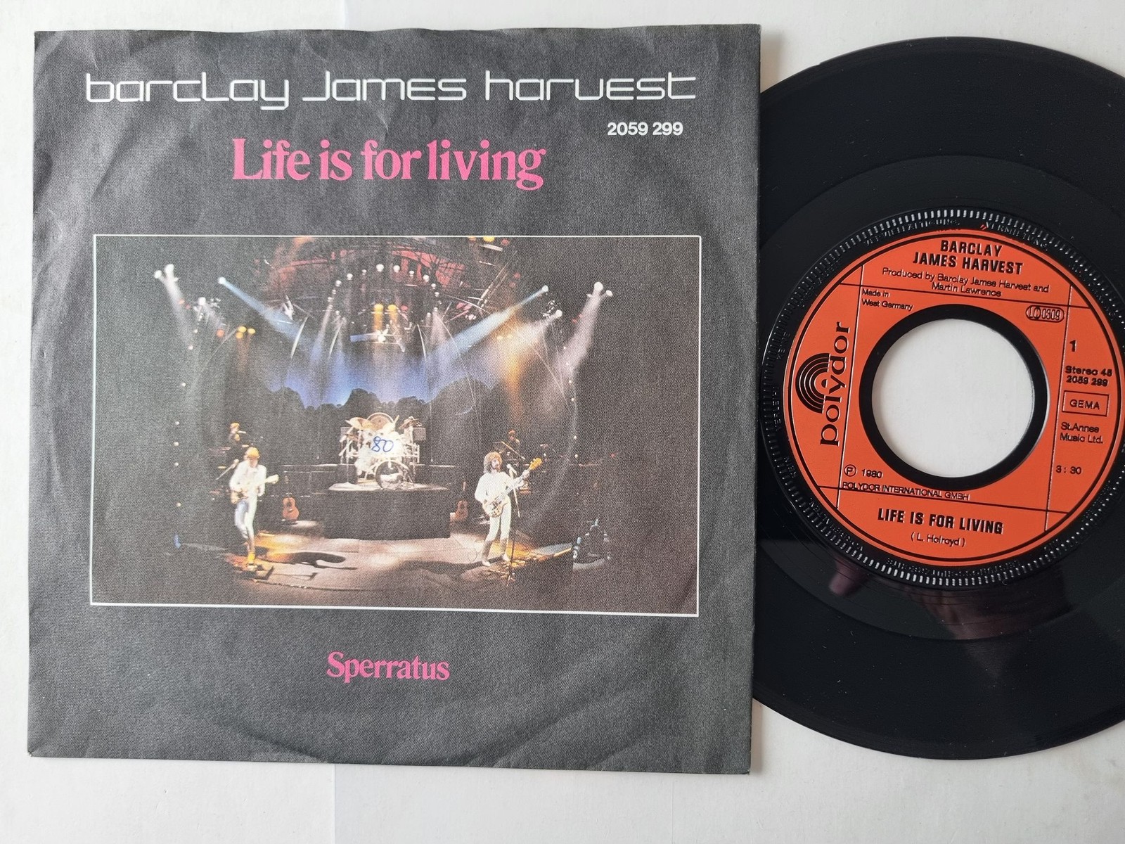 Barclay James Harvest - Life Is For Living 7'' Vinyl Germany