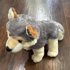 Aurora Wolf Plush Stuffed Animal Gray Cream Medium 14-24 in for Ages 3-7 Years