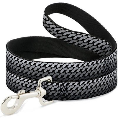 Dog Leash Mustache Monogram Black/Grays (US IMPORT)