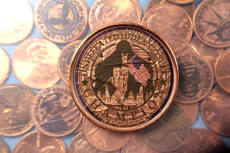 Big Foot - Hide and Go Seek Champion Custom Laser Copper Rnd .999 Bullion