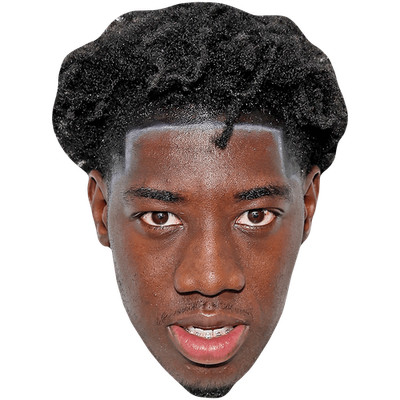 Naseem Rafeeq Young (Dark Hair) Celebrity Mask, Flat Card Face, Fancy Dress Mask