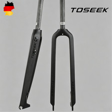 TOSEEK Fahrrad Starre Gabel 1-1/8" 26/27.5/29 Zoll 9mm Kohlefaser Scheibenbremse