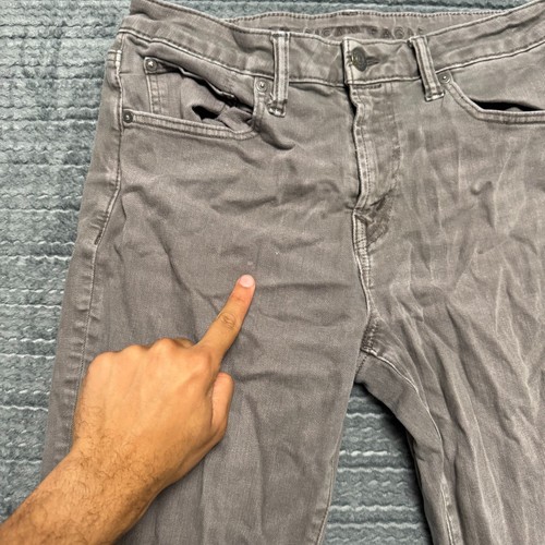 American Eagle AirFlex Plus Gray Jeans Mens Size 32x34 Stretch Slim Fit Casual - Picture 2 of 10