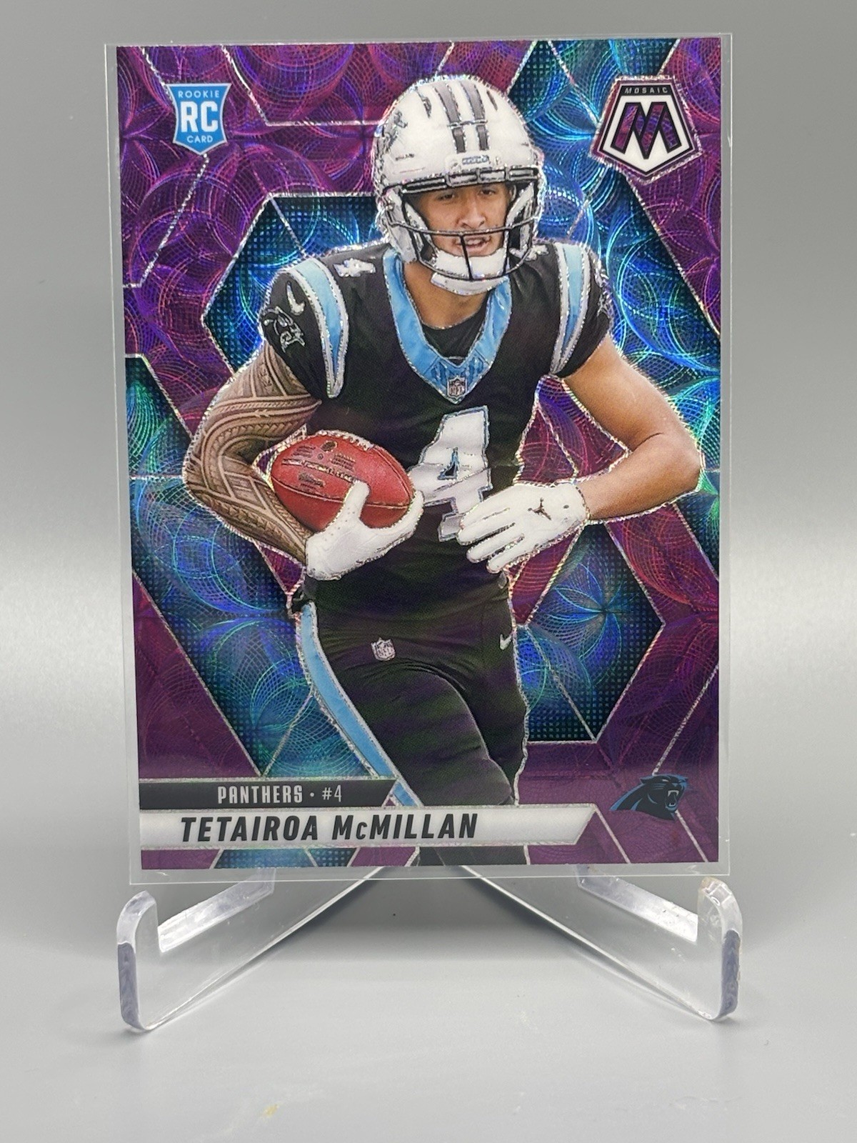 2025 Panini Mosaic - Tetairoa McMillan Purple Scope Prizm (RC) Panthers #309