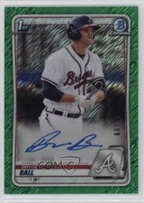 2020 Bowman Chrome Prospects Green Shimmer Refractor 21/99 Bryce Ball Auto ms9