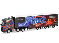 "Herpa 319263 Daf Xg+ Volumengardinenplanen-Sattelzug \"Diez 1:87"