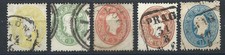 Autriche N°17/21 Obl (FU) 1861 - François - Joseph 1er