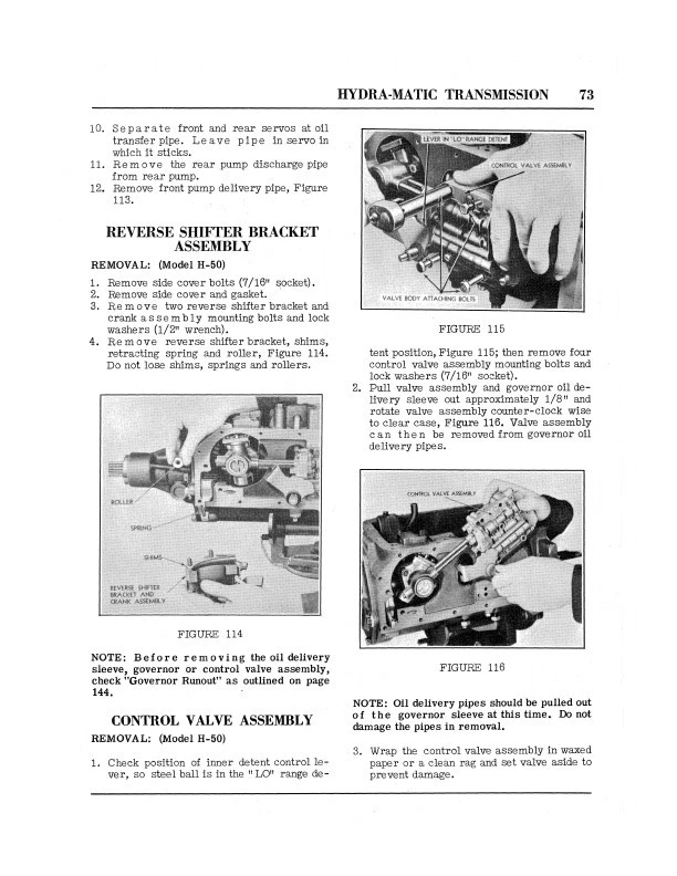 Hudson Transmission Manual 1950 1951 1952 HydraMatic 1953 1954 Automatic  - Image 2 of 4