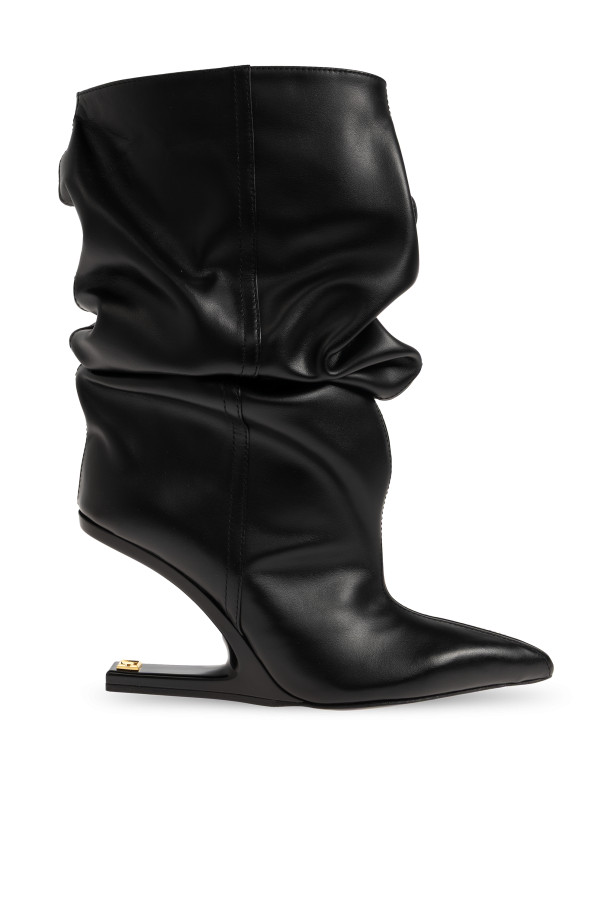 Balmain - Women - Wedge ankle boots No Wedge - Black 339090₽