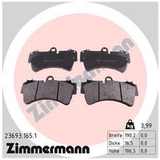 Satz Bremsbeläge Bremsklötze vorne für Audi Q7 4LB | 23834505