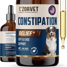 Dog Constipation Relief Made in USA β Liquid Stool Softener for Dogs Fast A...