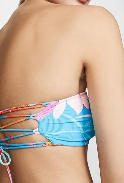 L*Space Women's Ribbed Beach Wave Bikini Top, Size Small - Image 4 of 4