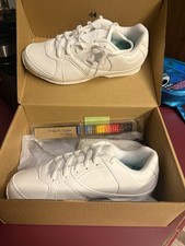 NEW  Cheerful White Girls Cheerleading Shoes Size 6 With Color Inserts
