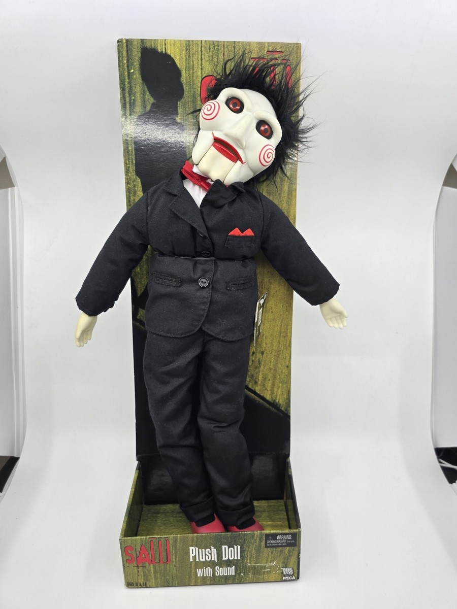2004 SAW Jigsaw Killer Action Figure Plush Doll W/Sound 20 Inch