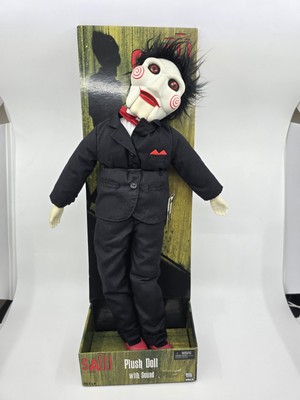 2004 SAW Jigsaw Killer Action Figure Plush Doll W/Sound 20 Inch