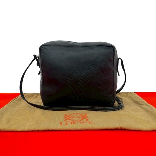 Excellent condition with bag LOEWE Vintage Anagram Logo Nappa Leather Mini Shoul