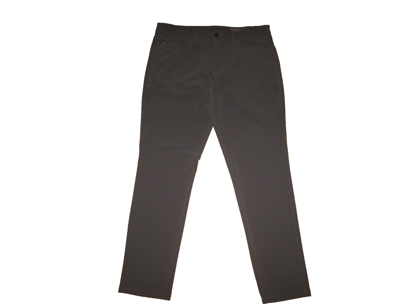 Men's MIZZEN + MAIN Dark Gray Helmsman Athletic Taper Chino Pants Size 36 x 32
