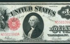 $1 1917 ((VF+)) United States Note Legal Tender - Sawhorse ** DAILY CURRENCY