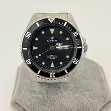 CYMA 911 Quartz Men’s Watch New Battery Jan 2026 Rotating Bezel Japan Working