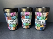 (3) Taylor Swift Eras Tour Plastic 32 Oz Cups Good Condition