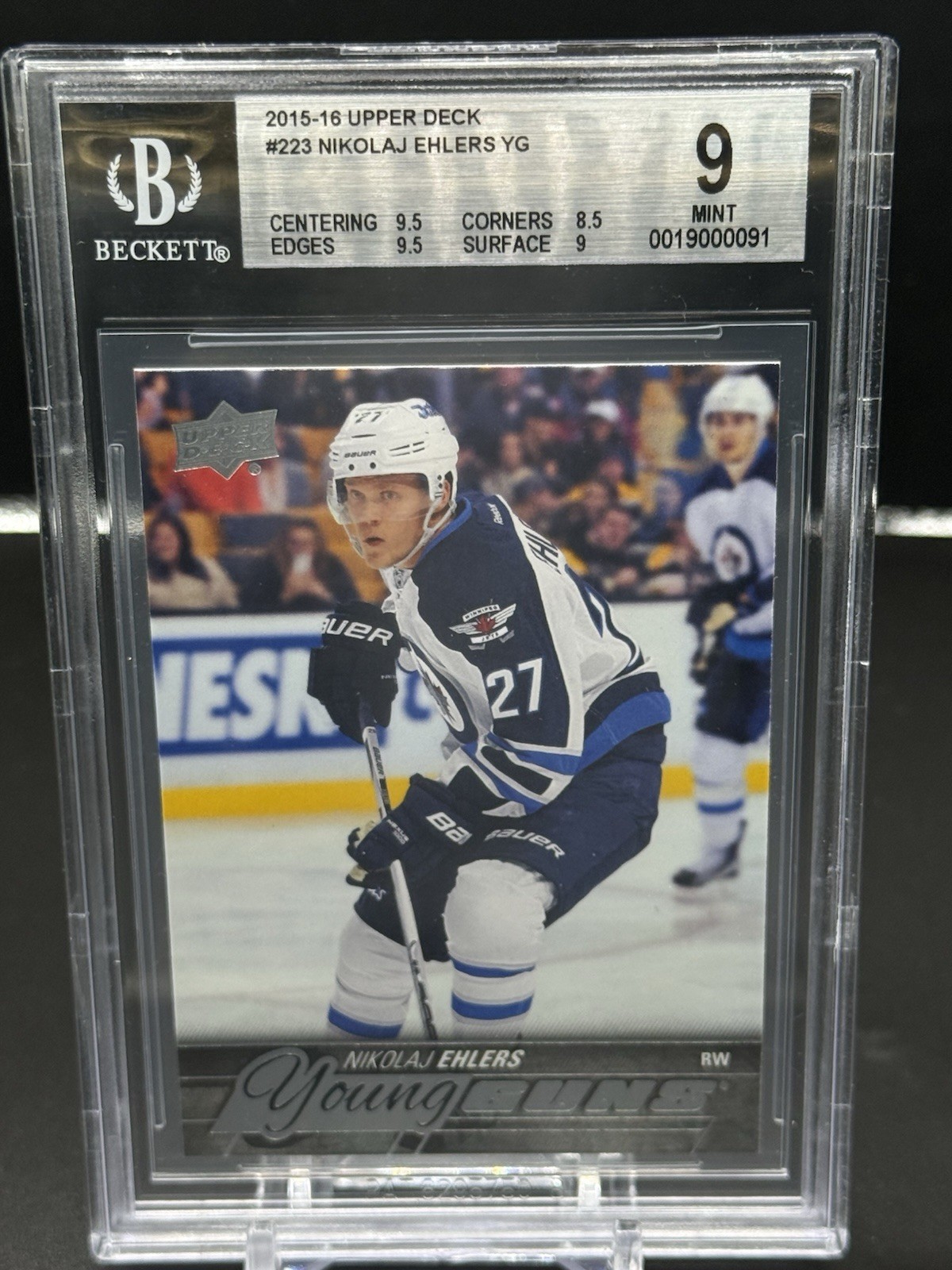 2015-16 Upper Deck - Young Guns Nikolaj Ehlers #223 (RC) BGS 9