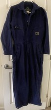 Vtg Berne Work Apparel Vintage Navy Denim Coveralls Mens Size S