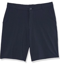IZOD Boys School Uniform Flat Front Shorts, NAVY BLUE, Sz 12, New