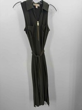Pre-Owned MICHAEL Michael Kors Green Size Small Midi Sleeveless Dress
