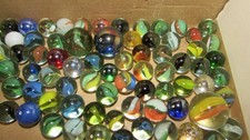 1.8 LBS lot of vintage marbles assorted sizes and colors