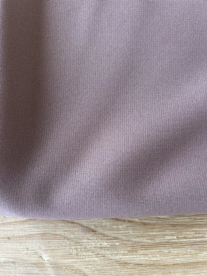 Vintage 60s Fabric Solid Cafe Brown Jersey Knit Polyester 60"W x 42"L  (1+ yd) - Image 2 of 2