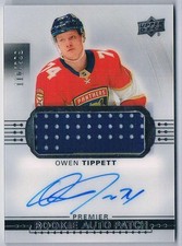 2017-18 UPPER DECK PREMIER ROOKIES PATCH AUTO OWEN TIPPETT 110/299 FLORIDA