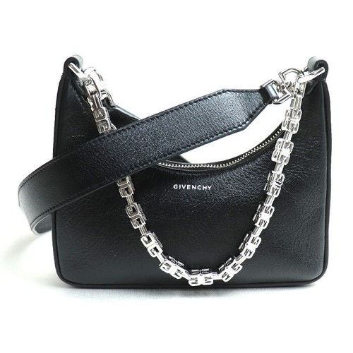 GIVENCHY Moon Cutout Mini 2Way Shoulder Bag Black BB50QKB1LD Women s Used Excell